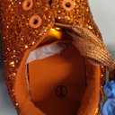 Jeekopeg Glitter Sparkly Fashion Sneakers Shoes Shiny Casual Shoes Bling Sequin Concert Low Cut Lace up Shoes (9 Women/7.5 Men)