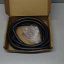 smseace 25pcs 3.3Ft 5-Size Fuel Line Hose Kit - 3/8 Inch 1/2 Inch 5/16 Inch 1/4 Inch 3/16 Inch ID NBR Rubber Fuel Hose with Hose Clamps for Small Engines Automotive Replacement Fuel Hoses