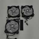 upHere Long Life 120mm 3-Pin High Airflow Quiet Edition White LED Case Fan for PC Cases, CPU Coolers, and Radiators 3-Pack,PF120WT3-3