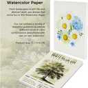 Watercolor Paper Pad, Water Color Paper 8.3x11.7, Mixed Media Sketchbook 8 * 10", Acid Free Artist Drawing Book Paper for Kids Adult (wp+acrylic)