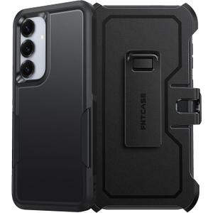 FNTCASE for Samsung Galaxy S25 Case: Galaxy S24 Case Heavy Duty Drop Protection with Rugged Belt-Clip Holster & Kickstand Military Grade Shockproof Durable Protective Cell Phone Cover - 6.2 inch