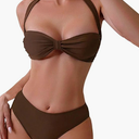 Halter Bikinis Set Brazilian Lady Swimwear Sexy Bandeau Swimming Costume Low Waist Bathers Spring Swimsuit Beachwear