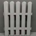 Milisten White Garden Fence 2-Pack Plastic Decorative Lawn Edging Border for Flower Beds and Pathways Lightweight Easy Installation