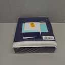 DREAMCARE King Fitted Sheet Only - Extra Deep Pocket Fitted Sheet - Fits up to 21 inch Mattress - Deep Pocket King Sheets - Hotel Luxury - Shrinkage & Fade Resistant - 1 Fitted Sheet Only (Navy Blue)