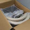 Kitchen Dining Chairs Set of 2 Modern Upholstered Dining Room Chair with Metal Legs, Walnut Leg/Khaki (18 Inch Light Khaki/Walnut)