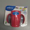 Dr. Brown's Milestones Cheers 360 Spoutless Transition Cup with Handles, Travel Friendly and Leak Free Sippy for Babies and Toddlers, Pink, BPA-Free, 7 oz/200 mL, 6m+
