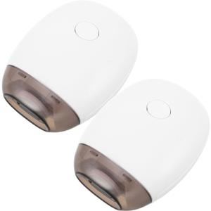 2Pcs Electric Nail Clipper Trimmer: 3 Speed Easy Clip Nail Clipper for Senior -Safe Electric Trimmer with Light for Fingernails and Toenails