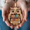 2 x 2025 Book Ornaments for Christmas Tree, Gift for Book Lover Women, Wooden Ornaments as Bookish Gifts for Christmas Tree Decorations, Gifts for Readers Hanging Xmas Decor