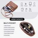Crossbody Bags for Women Rfid Travel Crossbody Purses Leather Handbags Medium Shoulder bag with Adjustable Strap