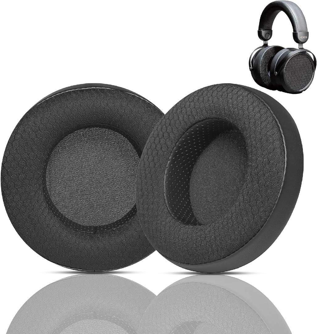 Sundara HE400 Headset Ear Pads Replacement Compatible with HiFiMan Sundara/HE400/HE400SE/HE400I/HE6SE/HE500/HE560/HE300/HE350/HE35X/HE-4/HE-4XX/HE-5/HE-X4/HE-5SE Headset(Textile Fabric Ear Cushions)