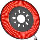 Spare Tire Brake Light for Wrangler JK JKU 2007-2018 LED 3rd Third Brake Light, Plug-N-Play Wheel Lights, Red Ring Rear Brake Tail Light for Wrangler JK JKU Accessories (Red for 2007-2018 Wrangler JK JKU)