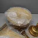 BUQ 12 PCS Gold Cake Stand Set, Dessert Table Display Set with Metal Cupcake Stand and Cake Stands for Party, Wedding, Birthday, Anniversary, Baby Shower, Thanksgiving, Christmas