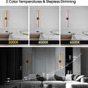 Battery Operated Wall Sconces Set of Two, Dimmable Battery Wall Sconce with Remote Control, 3000K-6000K Infinite Wall Sconce, Wireless Wall Lights for Living Room Bedroom Hallway Decor 34.7 Inch