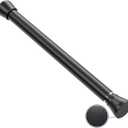 Black Tension rod 16 to 26 Inch Spring Curtain Rods No Drilling Small Rods Adjustable Tension Curtain Rod Expandable Pressure Spring Rod for Doorway,Kitchen