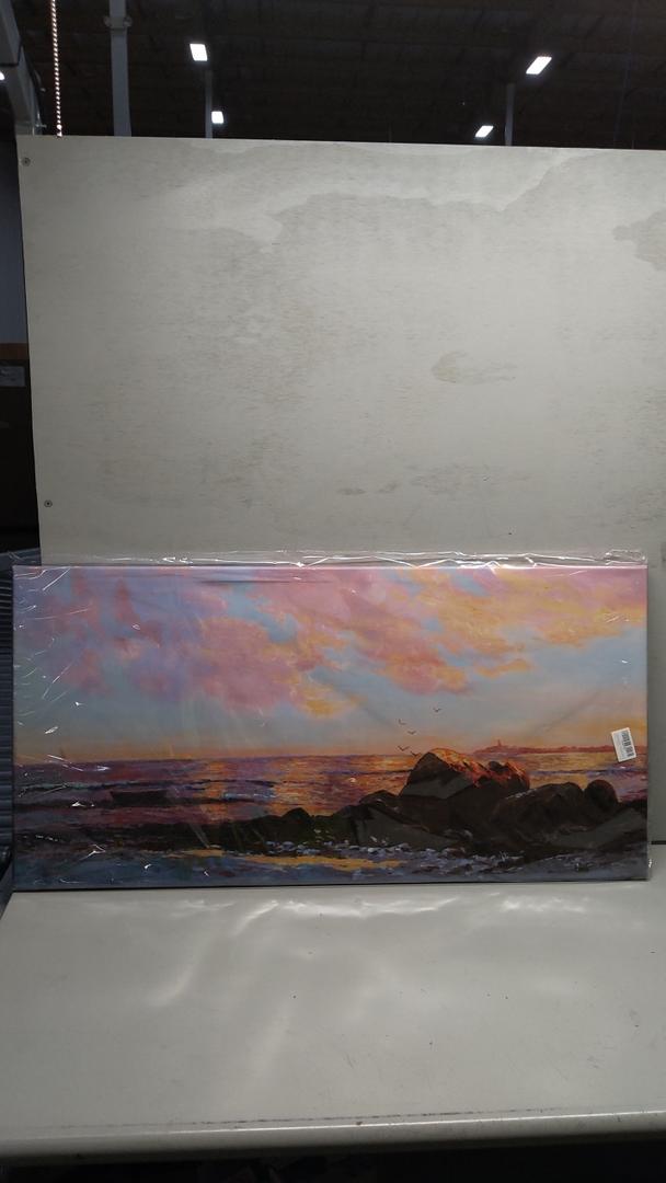 Coastal Beach Painting For Bedroom 20x10