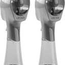 O2COOL 2 Pack Elite Battery Powered Handheld Water Misting Fans (Grey)
