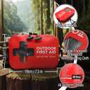 2 x 152 PCS Waterproof First Aid Kit, Portable Small Boat Dry Bag Bug Out Bags, Emergency Medical Kit Ideal for Boating, Camping, Fishing, Kayaking, Floating, Red