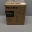 COSORI Pressure Cooker 6QT, Stainless Steel, 9-in-1 Multi Cooker, 12 Safety Features, Ceramic Inner Pot, Rice, Slow Cook, Sous Vide, Sauté, 1100W