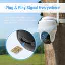 EIOTCLUB Data SIM Card for 360 Days - Compatible with USA Nationwide Networks for Unlocked Security Solar and Hunting Trail Game Cameras IoT Device (USA Coverage, Triple Cut 3-in-1)