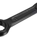 uxcell 24mm Box End Striking Ring Wrench, High Tensile Steel Single Head Spanner Hand Tool