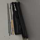 PLUSINNO Fly Fishing Rod and Reel Combo, 4 Piece Lightweight Ultra-Portable Graphite Fly Rod 5/6 Complete Starter Package with Carrier Bag