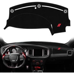 Dash Cover for Dodge Charger Accessories 2011-2022 2023 Dashboard Cover Mat Sunshade No Glare UV Rays Protector Nonslip Interior Pad (Black)