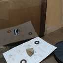 Vinyl Record Player Built in HiFi Stereo Speakers BT Wireless Input Belt Drive Iron Platter Turntables for Vinyls Records with MM Audio AT-3600L Cartridge Soft Warm Light Design Wooden Cream Walnut