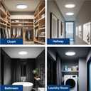 Aialun Rechargeable Motion Sensor Ceiling Lights, 3CCT&Dimmable Battery Operated Ceiling Lights with Remote, 7.5" Magnetic Ceiling Light Fixture for Closet, Laundry Room, Shower-1 Pack