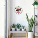 CHGCRAFT 12inch Car Wall Clock Pickup Truck Round Clocks Silent Non Ticking Clock Farmhouse Wall Clocks for Office Home Bedroom Living Room Bathroom Kitchen Decor