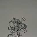 Titanker Shower Curtain Hooks Rings, Rust-Resistant Metal Double Glide Shower Hooks for Bathroom Shower Rods Curtains, Set of 12 Hooks - Chrome