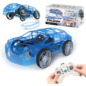 RC Drone Car Mini RC Drone & Flying Car, Remote Control Quadcopter with One Key Take Off/Landing, LED Lights, Easy to Fly Toy Drones for Kids 8-12