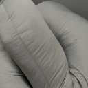 Momcozy Pregnancy Pillows with Cooling Cover, U-Shaped Full Body Maternity Pillow for Side Sleepers 57 Inch - Support for Back, Hip, Belly, Legs for Pregnant Women (Grey- Cooling Fabric)