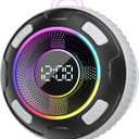 Hupoaf Bluetooth Shower Speaker, Portable Bluetooth Speaker V5.3 360°Surround Sound, IPX7 Waterproof Mini Wireless Speaker with Built-in Mics