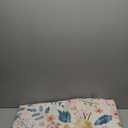 Terrug 5x7 Pink Floral Area Rug for Living Room,Boho Machine Washable Ultra-Thin Rugs with Non-Slip Blacking for Bedroom,Large Flower Carpet for Dining Room Playroom Floor Decor