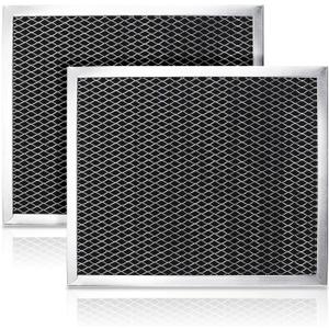 97007696 Range Hood Filter Charcoal Odour Filter for Range vent hood (8 3/4" X 10 1/2" X 3/8")-2 Pack by Cenipar