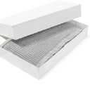 Mefleet 24x14x4 Inches Extra Large Gift Boxes with Lids 6 Pack Deep Coat Clothes Robe Blanket Sweater Box for Christmas Presents, Holidays, Birthday Gift Wrapping White