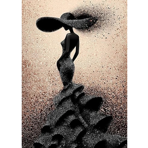 Impossible Puzzles for Adults 1000 Pieces, PICKFORU Black Women Aesthetic Art Puzzle, Beauty Elegant Lady Diamond Aesthetic Art Challenge Jigsaw Puzzle