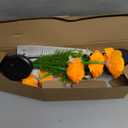 Halloween Decorations Solar Marigold Garden Lights Outdoor,2PACKS Artificial Marigold Flowers for Halloween Party Gifts Decor,Solar Flowers Path Lights for Lawn/Grave/Creepy Decor