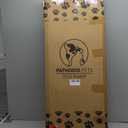 Adjustable Dog Ramp for Bed - Foldable Wooden Ramp for Dogs to Get on Bed, Couch, or Car with 13.4" Wide Walking Space (Walnut Wood with Gray Carpet, Medium)