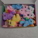 12Pcs Mini Plush Unicorn Stuffed Animals Unicorn Party Favors Bulk Toys Assortment 4.8" Inch Keychain Goodie Bag Stocking Stuffers Fillers Kid Girl Birthday Gift Carnival Prize, Unicorns Party Favors