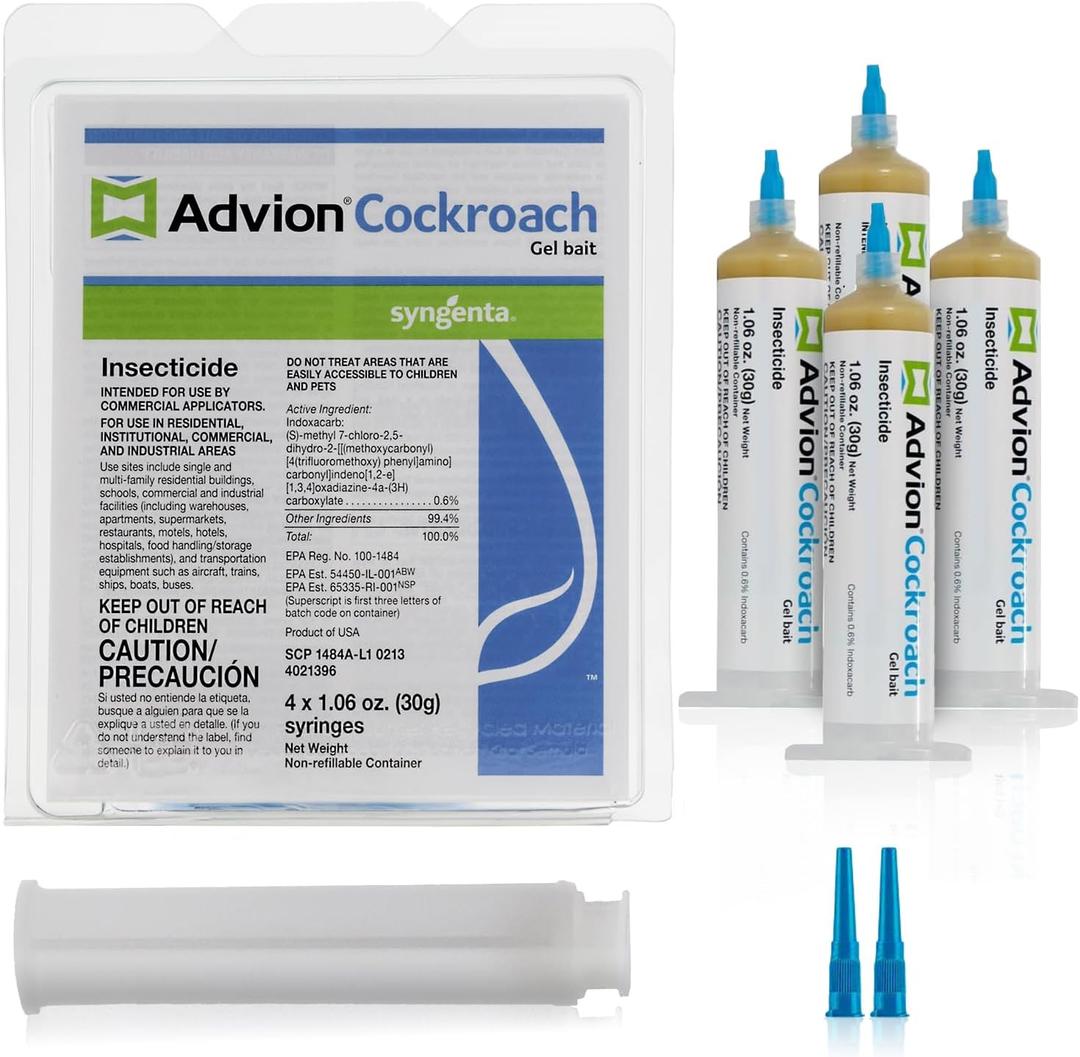 Advion Cockroach Gel Bait 1 Clam Shell (4 Tubes)