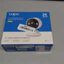 Tapo 2K QHD Security Camera Indoor/Outdoor, 2024 PCMag Editor's Choice, Color Night Vision, Free Person/Pet/Vehicle Detection, Baby Monitor, Local/Cloud Storage, IP66, Dual-Spotlight, Plug-in(C120) (White)