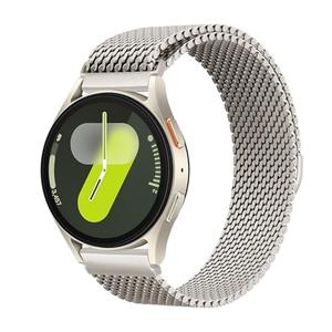 Milanese Metal Bands for Samsung Galaxy Watch 7 6 5 4 Band 40mm 44mm/Watch 6 4 Classic Bands 46mm 42mm 47mm 43mm/5 Pro/3 41mm/FE/Active 2 Men/Women,20mm Stainless Steel Mesh Loop Magnetic Strap Correa