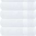 GLAMBURG Ultra Soft 6-Piece Hand Towel Set 16x28-100% Ringspun Cotton - Durable & Highly Absorbent Hand Towels - Ideal for use in Bathroom, Kitchen, Gym, Spa & General Cleaning - White