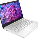 HP Ultra-Portable Laptop for Student and Business - 14" HD Display Intel 4-Core N150 Windows 11 Pro 1-Year Microsoft Office 365 32GB RAM 128GB UFS + 256GB MicroSD Silver