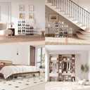 Pinkpum Upgraded Hard Shoe Storage Box 12 Pack X-Large Fit Size 12, Thicken & Sturdy Clear Plastic Stackable Shoe Organizer Box Closet, Sneaker Storage Display Case Holder Bins with Magnetic Door