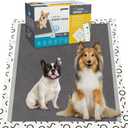 Charcoal Puppy Pads 28x34 Inches Extra Large Dog Pee Pads Odor-Control & Leak-Proof Disposable Pet Training Edge-Wrapping Thicken Potty Pad for Dogs, Cats, Rabbits (50 Pieces)