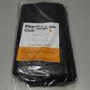 Black Plastic Table Cloth - 16 Pack 84" Round Disposable Tablecloths for Round Tables, Waterproof Table Cover for Holiday Parties & Gatherings