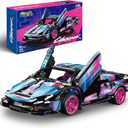 1:18 Technic Super Sports Cars Model Sets - 586 PCS Cyberpunk MOC Building Block Car Racing Engineering Toys - Gift Idea for Adults Boys Girls for Play and Display Collection