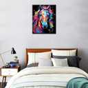 Tucocoo Horse Closeup Paint by Number for Adults, DIY Digital Oil Painting Kits on Canvas with Brushes and Acrylic Pigment, Graffiti Colorful Animal Picture for Home Decor Gifts 16x20inch (Frameless) (Artwork-8)